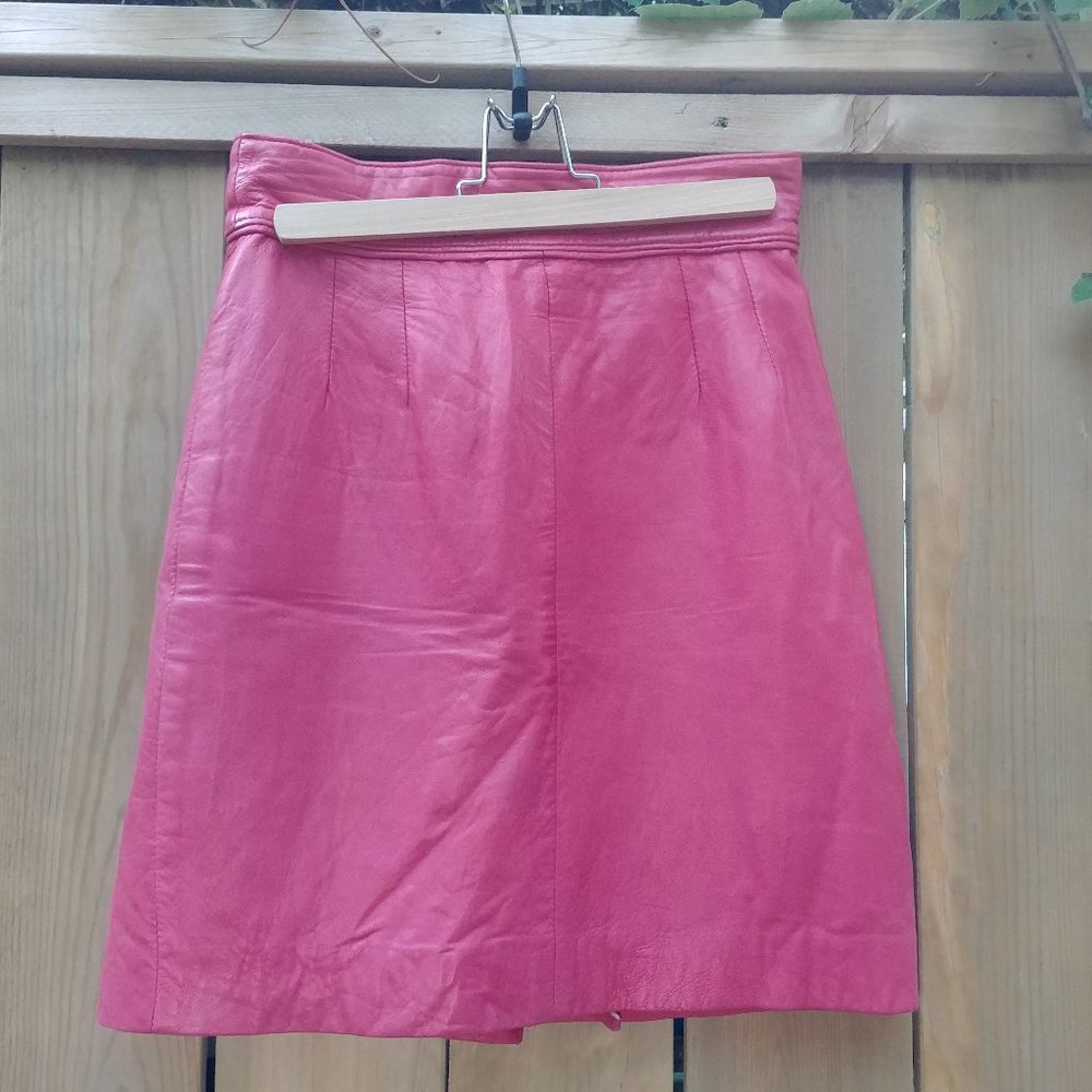 Buttery Soft Vintage Leather Neto Miniskirt Size S
